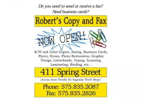 Robert's Copy and Fax